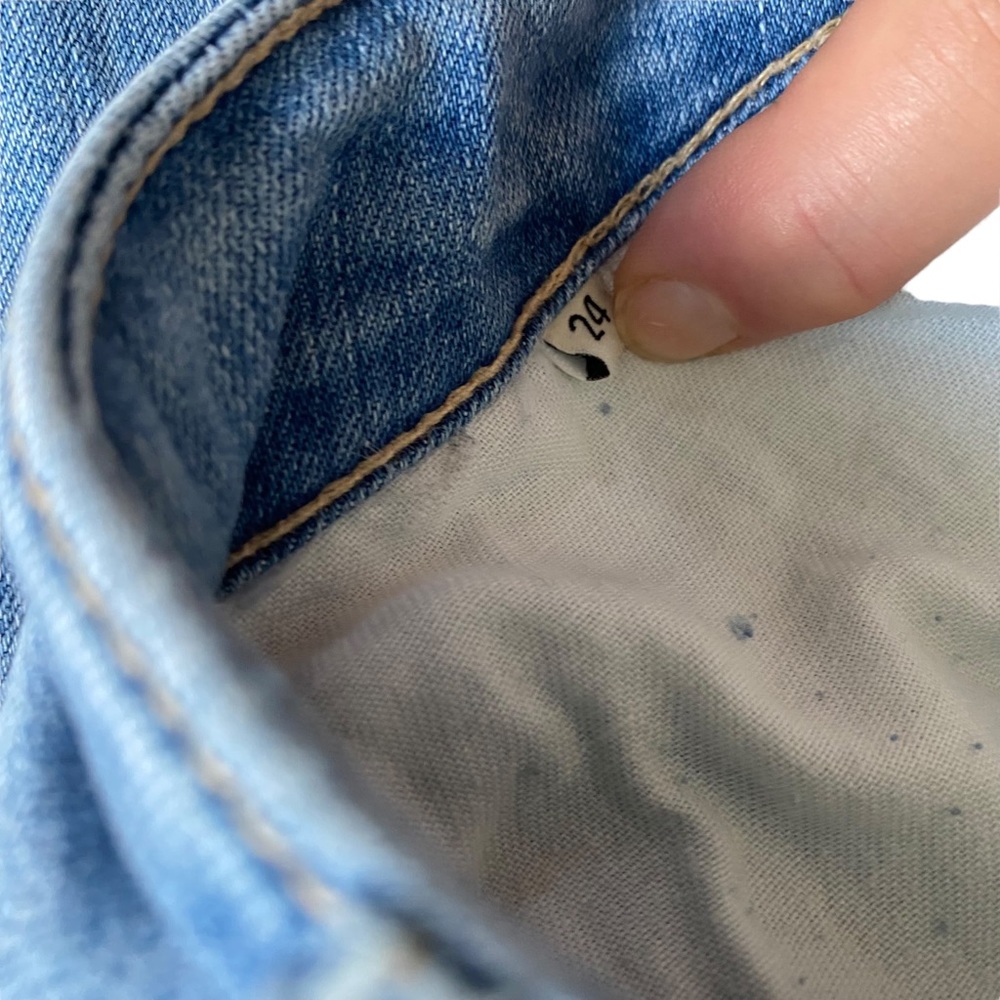Blue Ripped Jeans size 24 - Picture 4 of 4